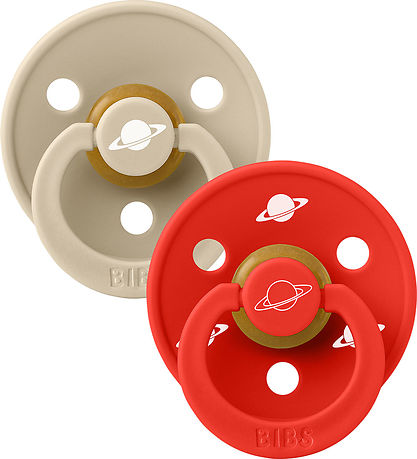 BIBS Colour Pacifiers - Size 2 - 2-Pack - Round - Planet Nusa - 