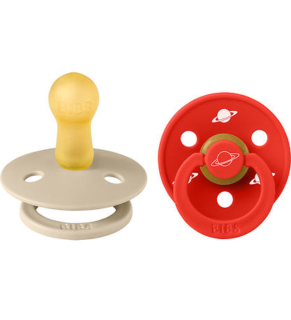 BIBS Colour Pacifiers - Size 2 - 2-Pack - Round - Planet Nusa - 