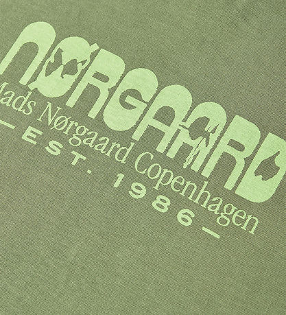 Mads Nørgaard Stuttermabolur - Prentað Thorlino - Olía Green M. 