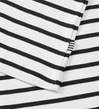 Mads Nørgaard Kleid - Rib - Carna - Vanilla Ice/Schwarz