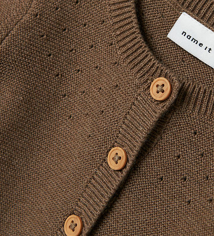 Name It Cardigan - Knitted - NbfHipsy - Walnut