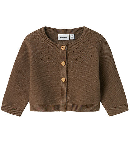 Name It Cardigan - Knitted - NbfHipsy - Walnut