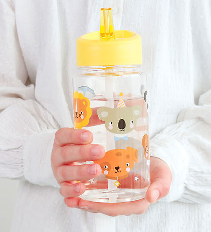 A Little Lovely Company Water Bottle - 450 mL - Animal Friends