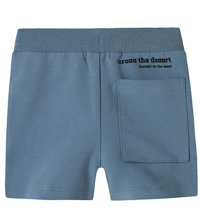 Name It Shorts - NmmHekar - Blue Mirage w. Print