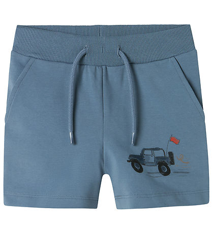 Name It Shorts - NmmHekar - Blue Mirage w. Print