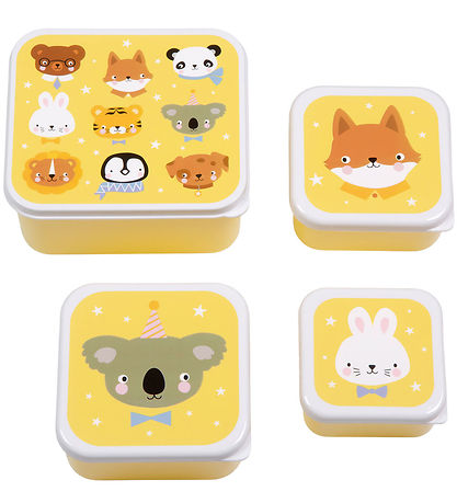 A Little Lovely Company Nestisboxa sett - 4 Stk. - Animal Friend