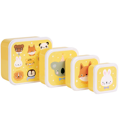 A Little Lovely Company Nestisboxa sett - 4 Stk. - Animal Friend