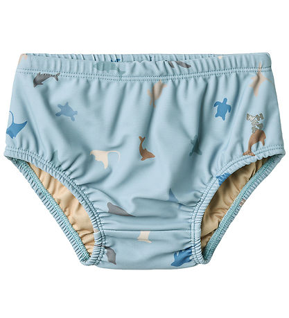 Wheat Badblöjor - Philip - UV40+ - Soft Blue Sea Life