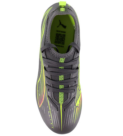 Puma Football Boots - Ultra 5 Match FG/AG Jr - Silver Yellow/Age