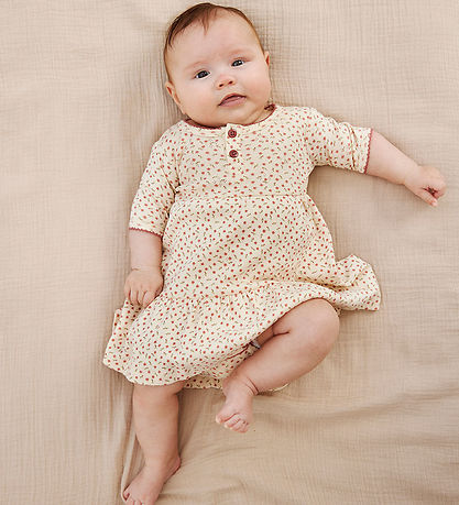 The New Pointelle Bodykleid k/ä - TnsbOdette - AOP - White Swan