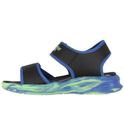 Skechers Sandalen m. Lichter Sola - Schwarz/Blau