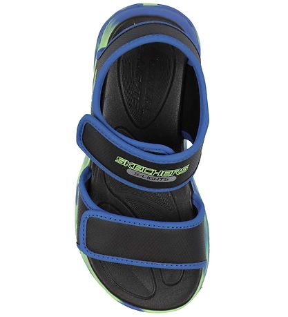 Skechers Sandalen m. Lichter Sola - Schwarz/Blau
