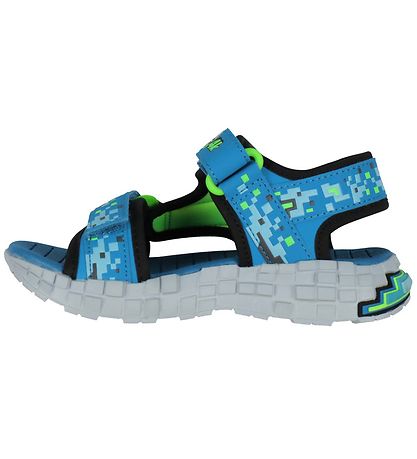 Skechers Sandalen - MEGA Splash 4K - Schwarz/Blau/Grün