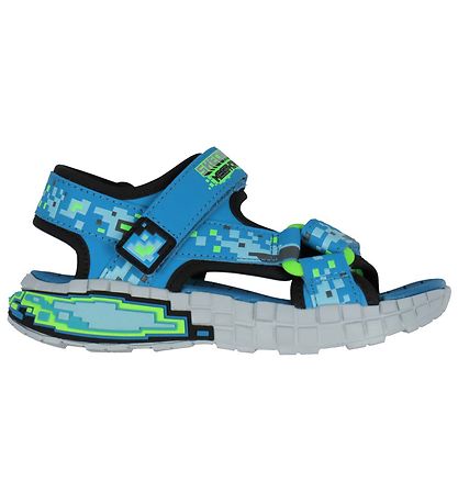 Skechers Sandalen - MEGA Splash 4K - Schwarz/Blau/Grün