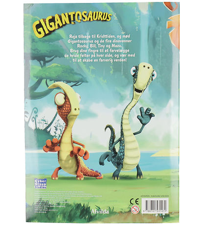Alvilda Book - Finger Coloring Book w. Gigantosaurus - Danish