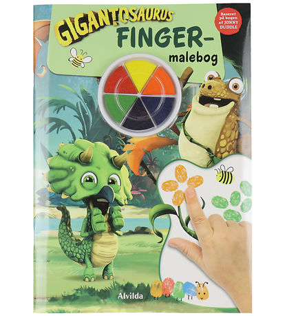 Alvilda Book - Finger Coloring Book w. Gigantosaurus - Danish