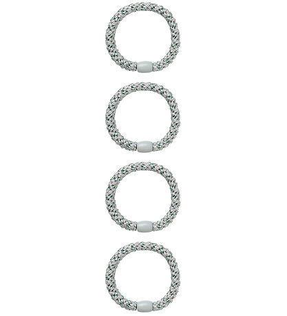 Name It Elastische Haarband - NkfAcc - 4-pack - Aqua Grijs m. Gl