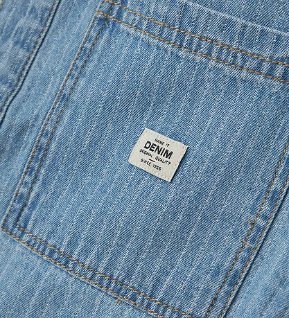 Name It Skyrta - NkmFelix - Light Blue Denim/Rönd