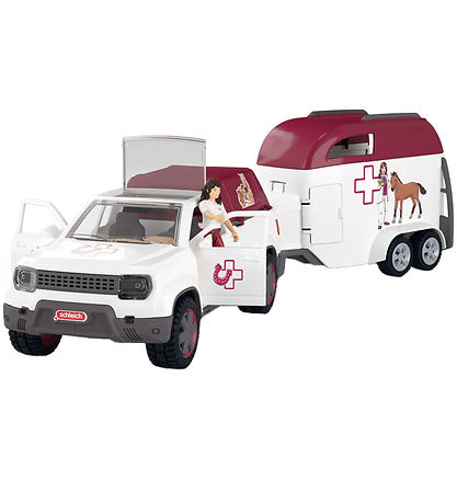 Schleich Horse Club - Mobil Tierarzt m. Anhänger - 42704 - 90 Te