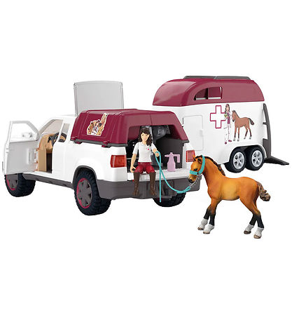 Schleich Horse Club - Mobil Tierarzt m. Anhänger - 42704 - 90 Te