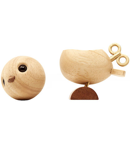 Fablewood H.C. Andersen - Nachtegaal - 8 cm - Naturel/Goud