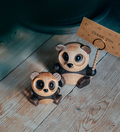 Fablewood Panda - Pom Pom - 6 cm - Natural