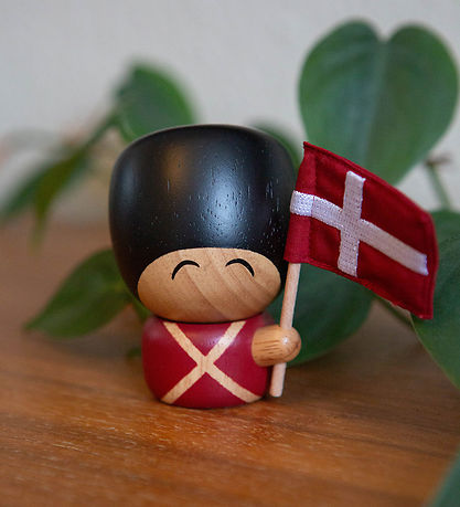 Fablewood Garder - Frederik - 7,5 cm - Luonnollinen/Punainen/Mus
