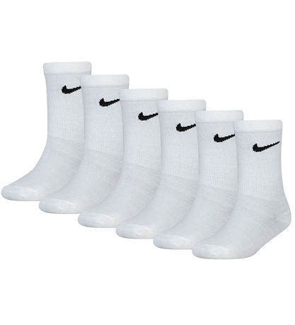 Nike Socks - Cushioned - Dri-Fit - 6-Pack - White