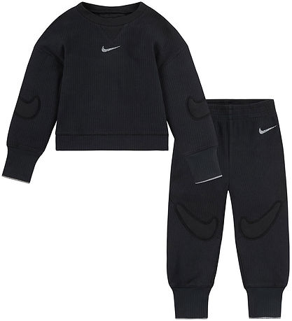 Nike Set - Blouse/Trousers - Black w. Applications