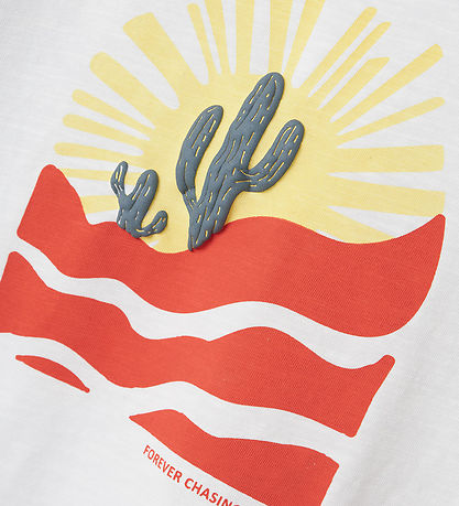 Name It T-shirt - NmmHaldur - Bright White w. Print