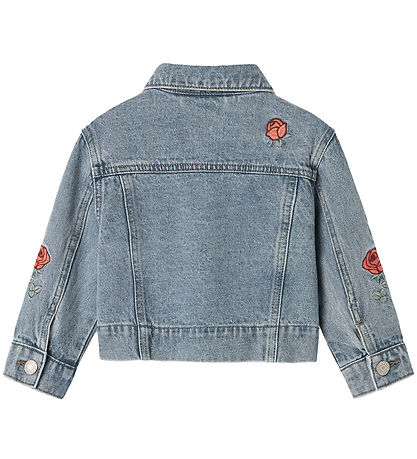 Name It Jeansjacke - NmfConny - Hellblauer Denim/Rose