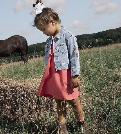 Name It Jeansjacke - NmfConny - Hellblauer Denim/Rose