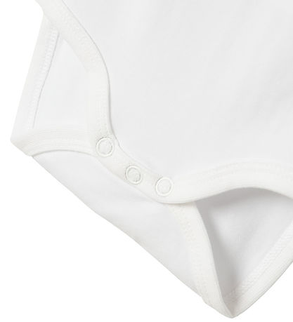 Name It Bodysuit l/s - NbmHollow - Bright White w. Print