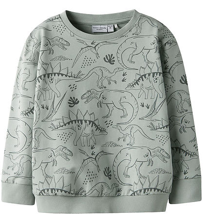 Name It Sweatshirt - NmmVermo - Aqua Gray/Tone Dino