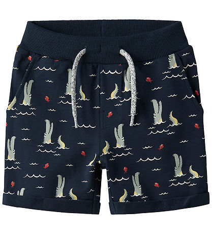 Name It Sweat Shorts - NmmVermo - Navy Blazer/Fish Alligator