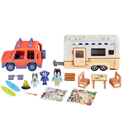 Bluey Play Set - 4WD and Caravan
