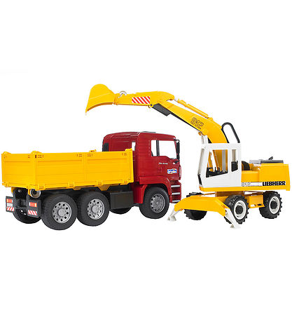 Bruder Vinnuvélar - MAN TGA og Liebherr - 02751