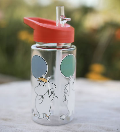 Rätt Start Water Bottle - Mumi - 550 mL - Red