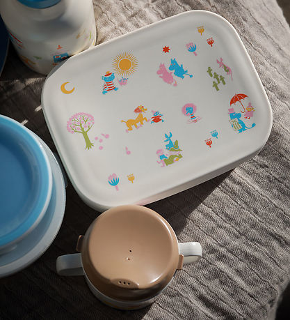 Rätt Start Nestisbox - Mumi - Ryðfrítt stál/Sílikon - Drapplitað
