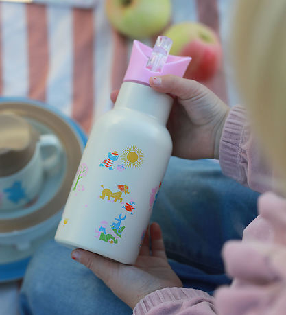 Rätt Start Hitabrúsi - Mumi - Ryðfrítt stál - 340 ml - Bleikt