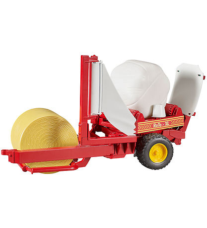 Bruder Working machine - Bale wrapper w. Round bales - 02122
