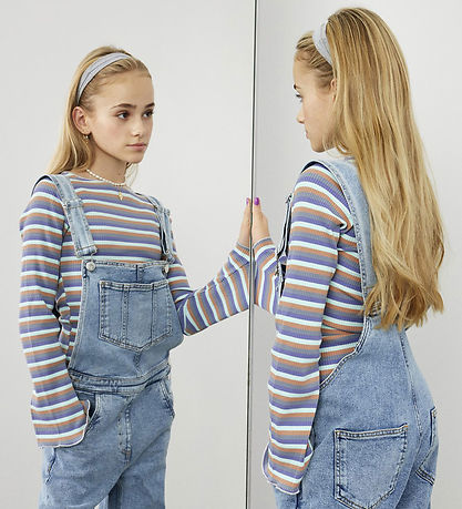 Hound Bluse - Stripe Top - Sky Blue