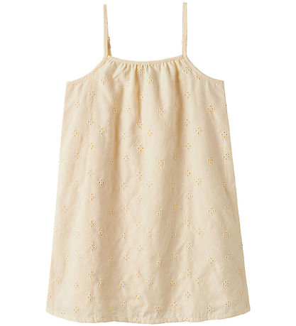 Name It Klänning - NkfVioleta - Smörkräm m. Broderi Anglaise