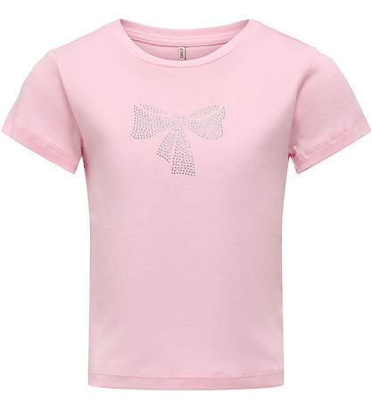 Kids Only Stuttermabolur - KogKira - Roseate Spoonbil/Bow M. Rhi
