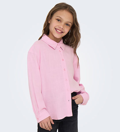 Kids Only Skyrta - Viscose/Hör - Elda siestu - Pirouette