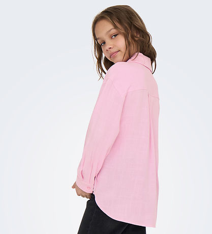 Kids Only Skyrta - Viscose/Hör - Elda siestu - Pirouette