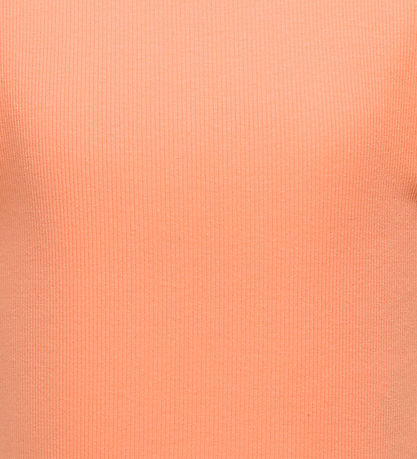 Kids Only Topp - Rib - KogDrea - Salmon m. Broderi Anglaise