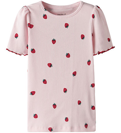 Name It T-shirt - Rib - NmfJillie - Ballerina