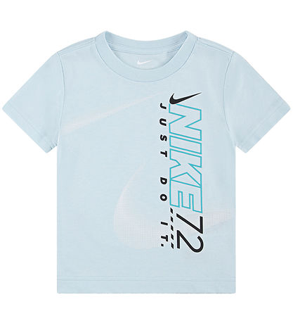 Nike Stuttbuxnasett - Stuttermabolur/Stuttbuxur - Ljósblátt/Svar
