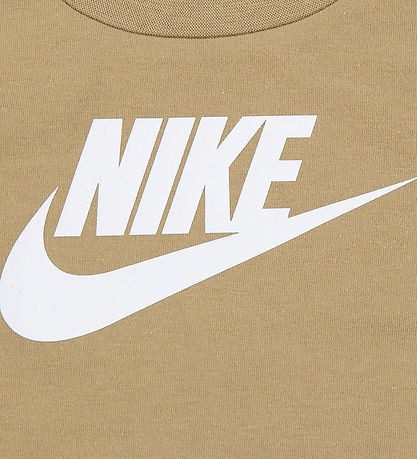 Nike Stuttbuxnasett - Stuttermabolur/Stuttbuxur - Fallhlíf Drapp